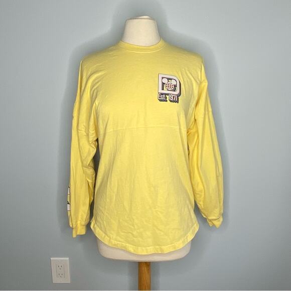 Walt Disney World Yellow Spirit Jersey Retro Style J34 - Picture 3 of 15